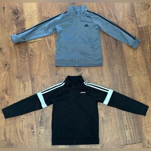 Adidas youth track jackets 2 total unisex boy girl Sz 7